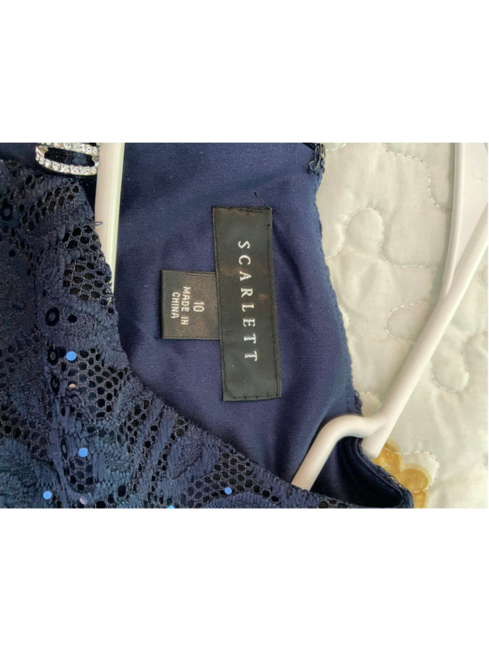Blue sequin dress by Scarlet, size 10 - Picture 4 of 5